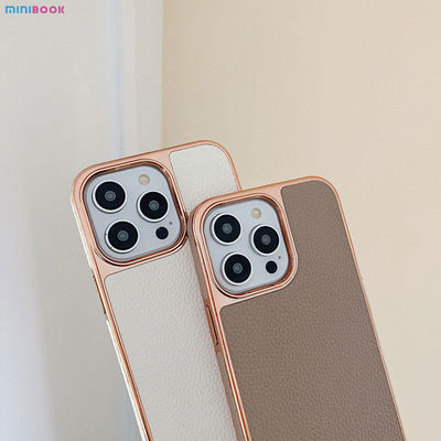 Full Cross Pebble Pattern PU Leather Mobile Phone Case for iPhone 13 14 15 Customized