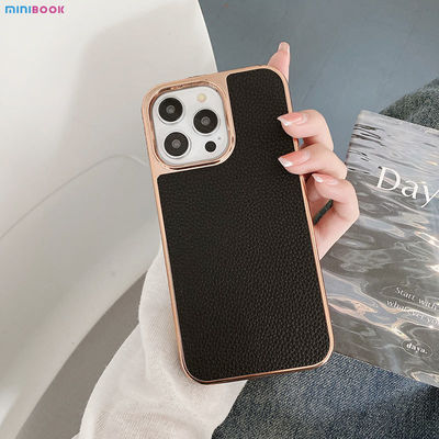 Full Cross Pebble Pattern PU Leather Mobile Phone Case for iPhone 13 14 15 Customized