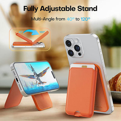 Adjustable Stand Wallet For Iphone 15/14/13/12 Series Luxury Design Style Fits 3 Cards
