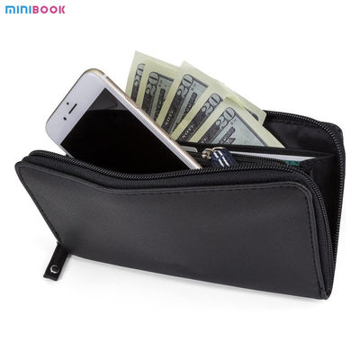 Custom Portable Designer Pebble Leather Cosmetic Storage Card Holder Wallet for Beauty