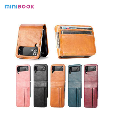 17*7.2*0.7cm Flip Mobile Phone Cases for Samsung Z Flip 3 5G in PU Leather