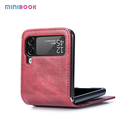 17*7.2*0.7cm Flip Mobile Phone Cases for Samsung Z Flip 3 5G in PU Leather