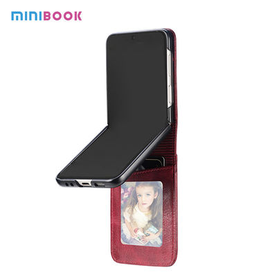 17*7.2*0.7cm Flip Mobile Phone Cases for Samsung Z Flip 3 5G in PU Leather