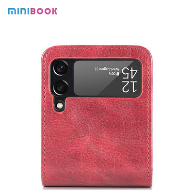 17*7.2*0.7cm Flip Mobile Phone Cases for Samsung Z Flip 3 5G in PU Leather