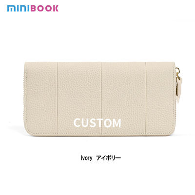 Long Wallet Length Lady Clutch Wallet with Large Capacity and Genuine Leather Material