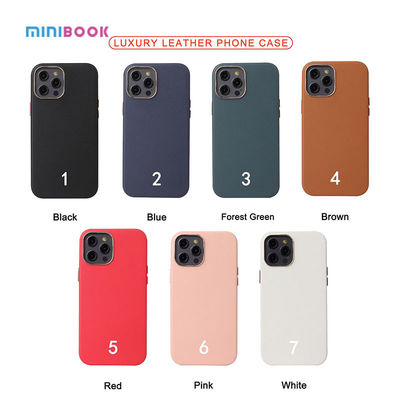 Minibook Design Mobile Phone Case PU Leather for iPhone 12 and Daily Life Protection