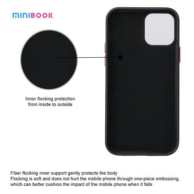 Minibook Design Mobile Phone Case PU Leather for iPhone 12 and Daily Life Protection