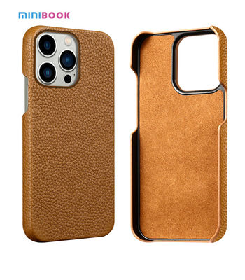 Luxury Design Style Minibook Genuine Leather Phone Case For iPhone 13 14 With OEM/ODM