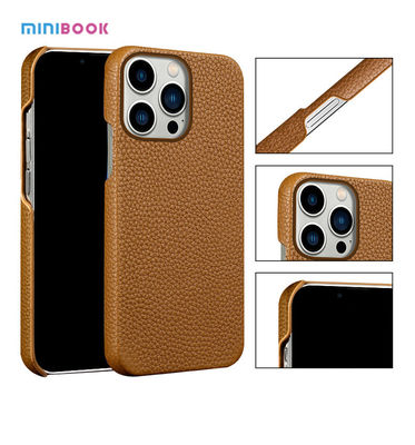Luxury Design Style Minibook Genuine Leather Phone Case For iPhone 13 14 With OEM/ODM