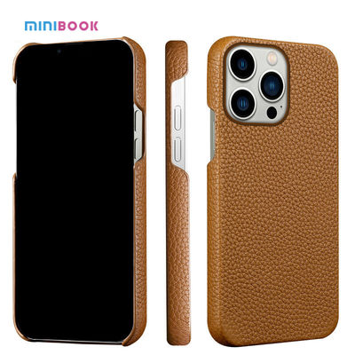 Luxury Design Style Minibook Genuine Leather Phone Case For iPhone 13 14 With OEM/ODM
