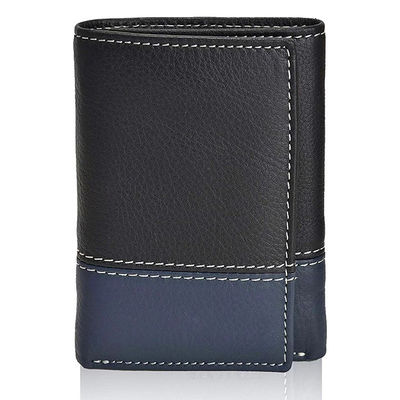GENUINE LEATHER Mini Minimalist Rfid Credit Card Holder Ultra-thin Designer Money Clip