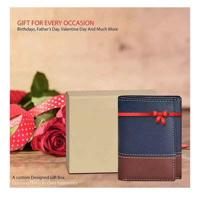 GENUINE LEATHER Mini Minimalist Rfid Credit Card Holder Ultra-thin Designer Money Clip