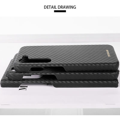 Mobile Phone Cases Custom Logo Carbon Fiber Genuine Leather Cover for Samsung S22 S23