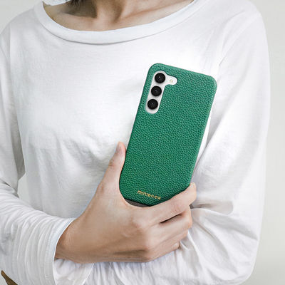 Custom Luxury Shockproof Genuine Leather Phone Case for Samsung Galaxy S23 Ultra 2023