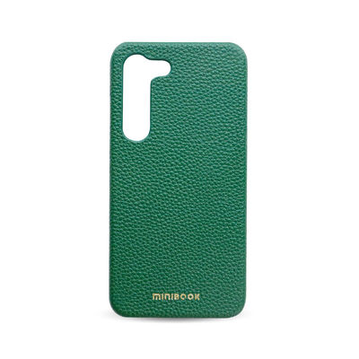 OEM/ODM Genuine Leather Camera Protection Phone Case for SAMSUNG Classic Pebble Grain