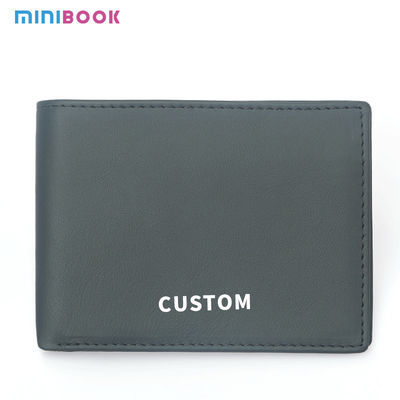 First Layer Leather Wallet for Men Custom Logo Full Grain Genuine Leather