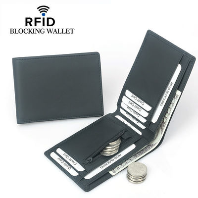 First Layer Leather Wallet for Men Custom Logo Full Grain Genuine Leather