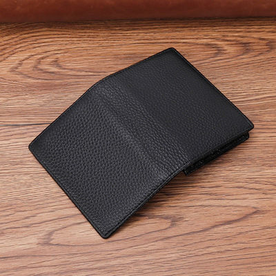 Open Closure Genuine Leather Credit Card Wallet for 2024 Product Business Namecard Holder