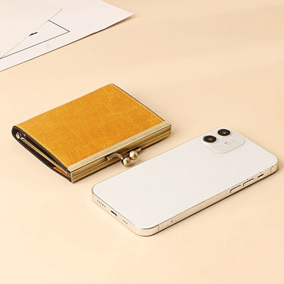 Custom Multifunctional Vintage Genuine Leather Business Coin Purse ID Card Holder Wallet