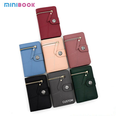 Trendy Women's Daily Life PU Leather ID Window Purse Wallet with Zipper Coin Pocket