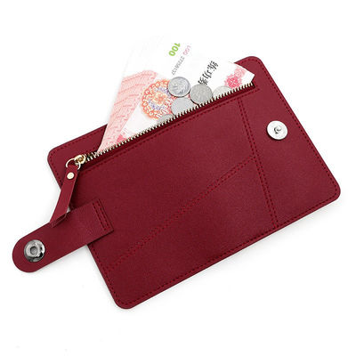 Trendy Women's Daily Life PU Leather ID Window Purse Wallet with Zipper Coin Pocket