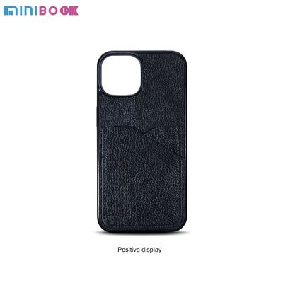 Minibook Genuine Leather Carcasa de telefono Wallet Bag for Daily Life Phone Case