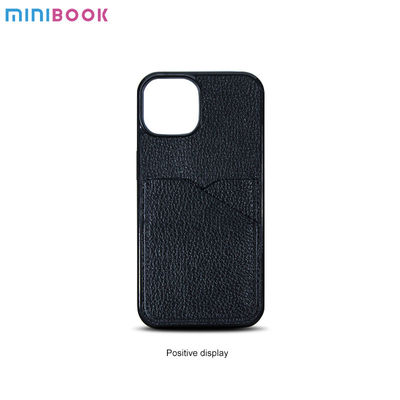 Minibook OEM/ODM Daily Life Genuine Leather for iPhone 14 Card Holder and Phone Case