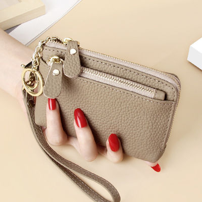 Daily Used Gary Leather Custom Wallet Vintage Retro Mini Small Passport Keychain