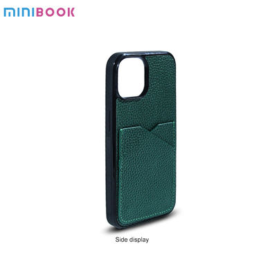 Minibook OEM/ODM Daily Life Genuine Leather for iPhone 14 Card Holder and Phone Case