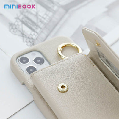 Minibook Wristband Card Holder Wallet for iPhone 14 Sports Design Style Genuine Leather