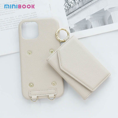 Minibook Wristband Card Holder Wallet for iPhone 14 Sports Design Style Genuine Leather