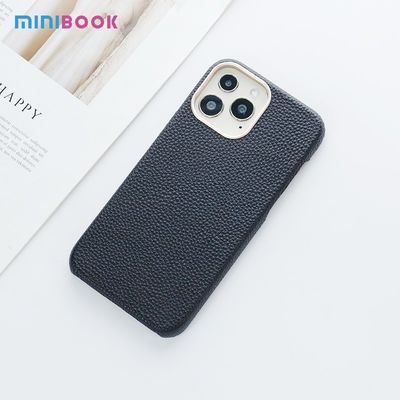 Customize Pebble Genuine Leather Cover for iPhone 13 14 Protecting Camera Phone Case