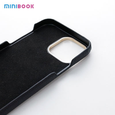 Customize Pebble Genuine Leather Cover for iPhone 13 14 Protecting Camera Phone Case