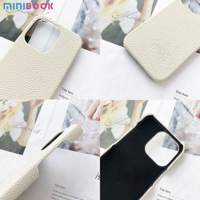 Custom Logo Genuine Leather Phone Case for iPhone 14 Pro Max Luxury Shockproof Design