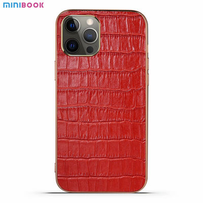Shockproof Luxury Crocodile Skin Pattern Leather Phone Case for iPhone 12 13 14 Pro Max