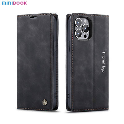 Minibook 2022 Genuine Vegetable Tanned Leather Full Protective Phone Case for Iphone 14 13