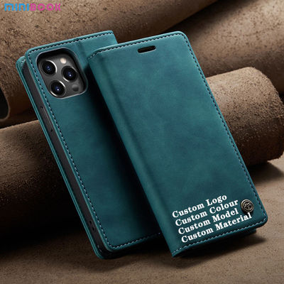 Minibook 2022 Genuine Vegetable Tanned Leather Full Protective Phone Case for Iphone 14 13
