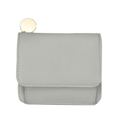 Korean Style Fashion Small Card Holder Wallet with and Trendy College Style Pendant