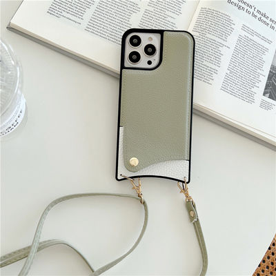 Support wireless charge Mobile Figurine Statue for Iphone 33cm Luxury Vegan Leather Case