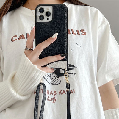 Support wireless charge Mobile Figurine Statue for Iphone 33cm Luxury Vegan Leather Case