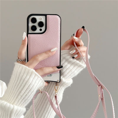 Support wireless charge Mobile Figurine Statue for Iphone 33cm Luxury Vegan Leather Case