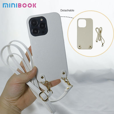 Compatible For Iphone Minibook Customize Logo Lanyard Mobile Cover Cellphone Casing