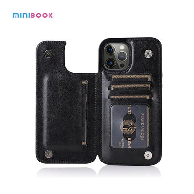 0.05kg Minibook Protective Mobile Phone Case for Iphone 13 12 PU Leather