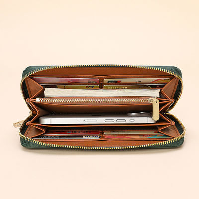 Advantageous Women's Cash Stuffing Wallet with Design and Thread Pattern