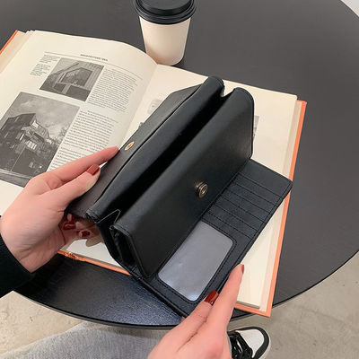 Women's Gorgeous Rivet Lattice Purses Fashion Long Clutch Wallets with Fold Design