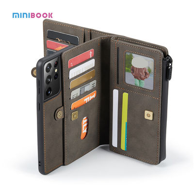Minibook Design PU Leather Phone Case for Samsung S21 Ultra Slim and Lightweight