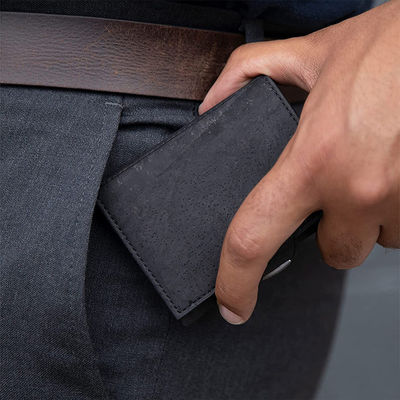 Stylish Magnetic Closure Wallet with Customized Pop Up Holder and Zipper Pocket