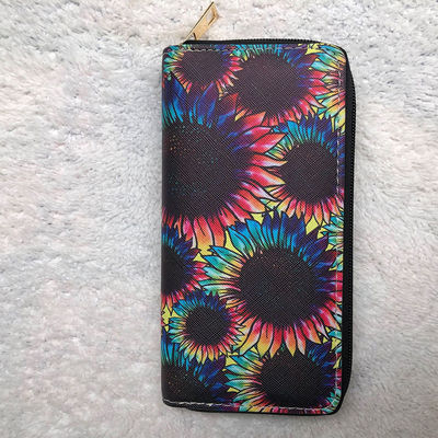 Customizable Cow Print Aztec Cactus Smart Wallet for Western Style Fashion Enthusiasts