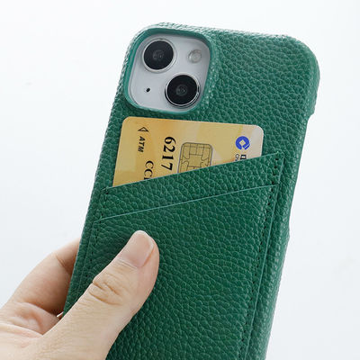 Custom Designer Genuine Leather Phone Case for Iphone Shockproof Wallet Back Cover