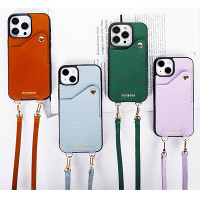 Samsung Compatible Japanese Style With Sling Crossbody Wallet Case and Lanyard for Iphone